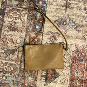 ABLE Martha Leather Crossbody in Caramel